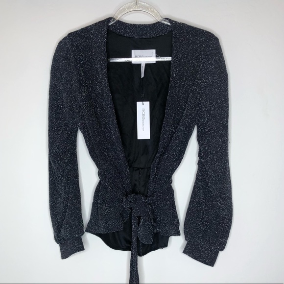 Bcbgeneration Bcbg metallic knit jacket NWT xs - Picture 5 of 8